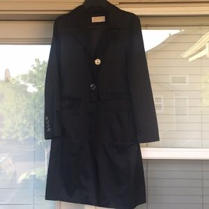 Michael Kors size small rain coat black career wear
